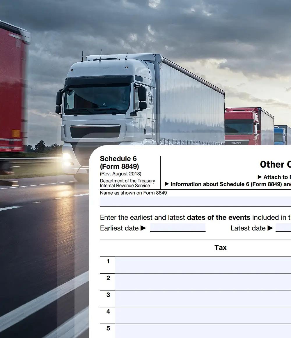Form 8849 Schedule 6