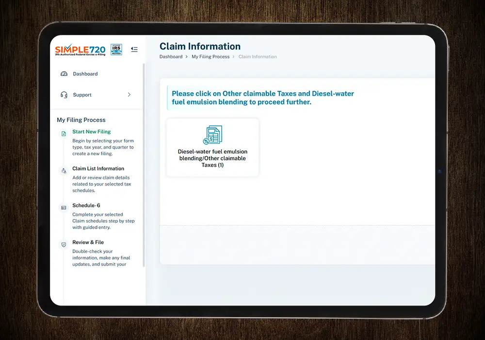 Form 8849 Schedule 6